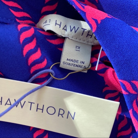 Nwt Stitch Fix 41 hawthorn pink blue plus size - Picture 7 of 9